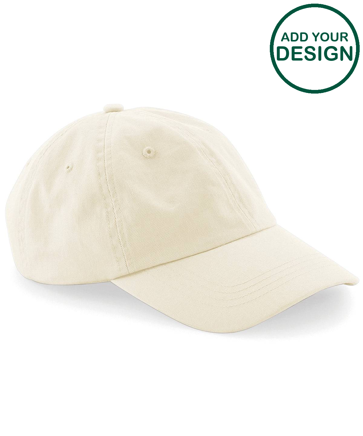 Low-profile 6-panel dad cap