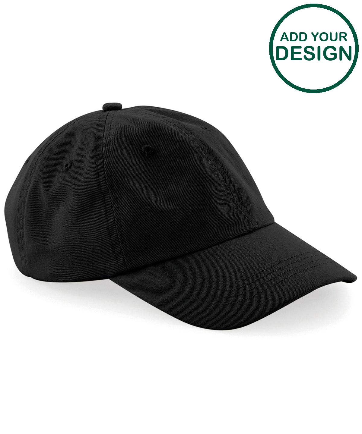 Low-profile 6-panel dad cap