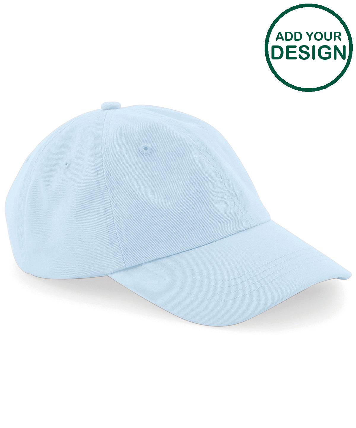 Low-profile 6-panel dad cap