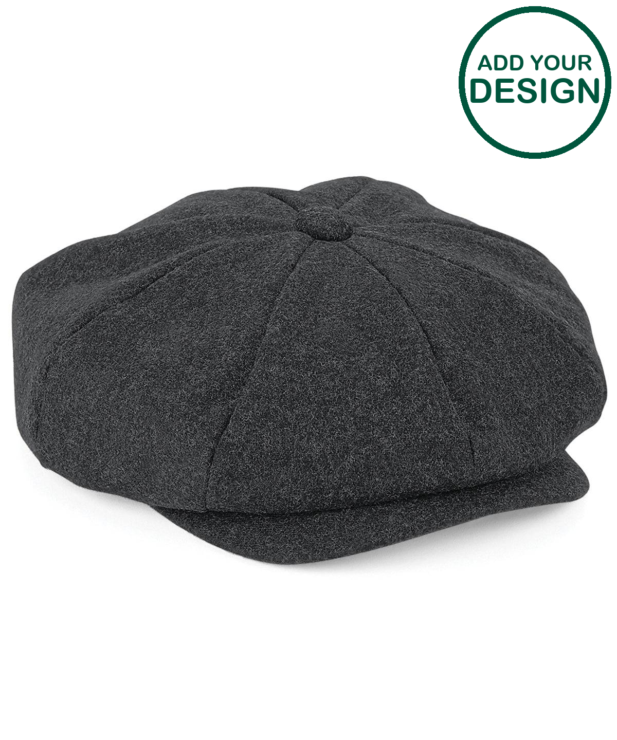 Melton wool baker boy cap