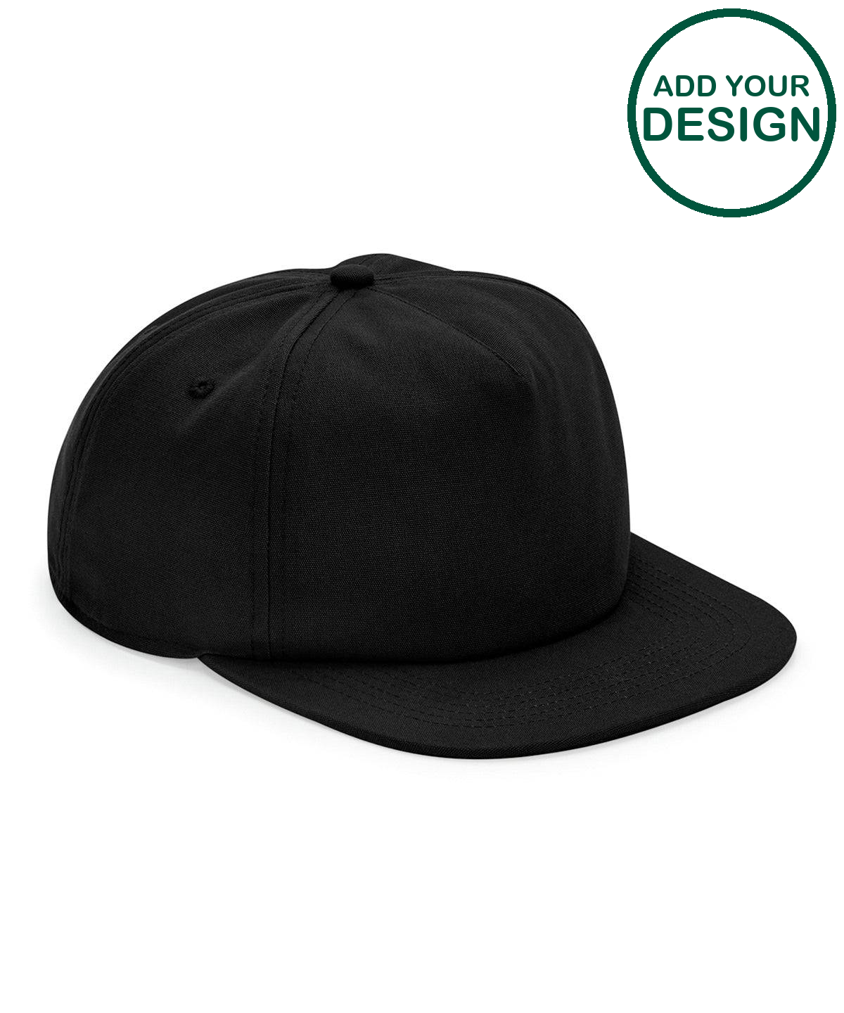 Organic cotton unstructured 5-panel cap