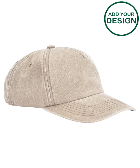Relaxed 5-panel vintage cap