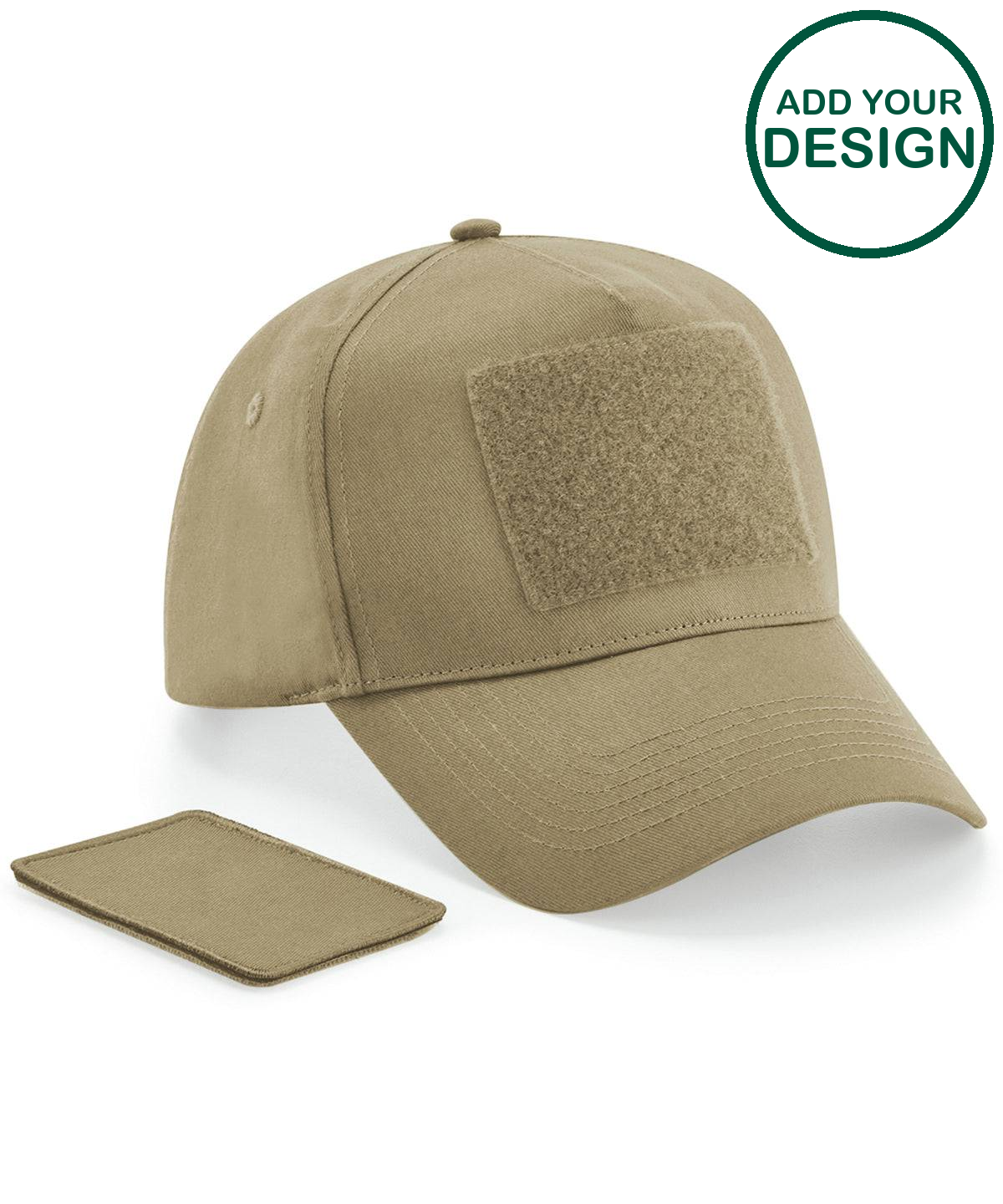 Removable patch 5-panel cap
