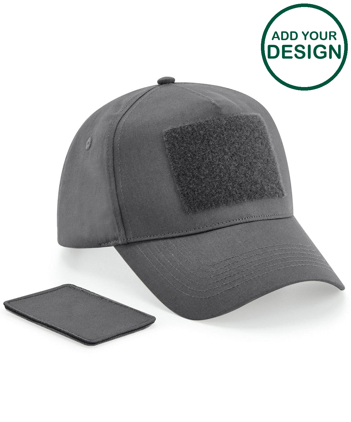 Removable patch 5-panel cap