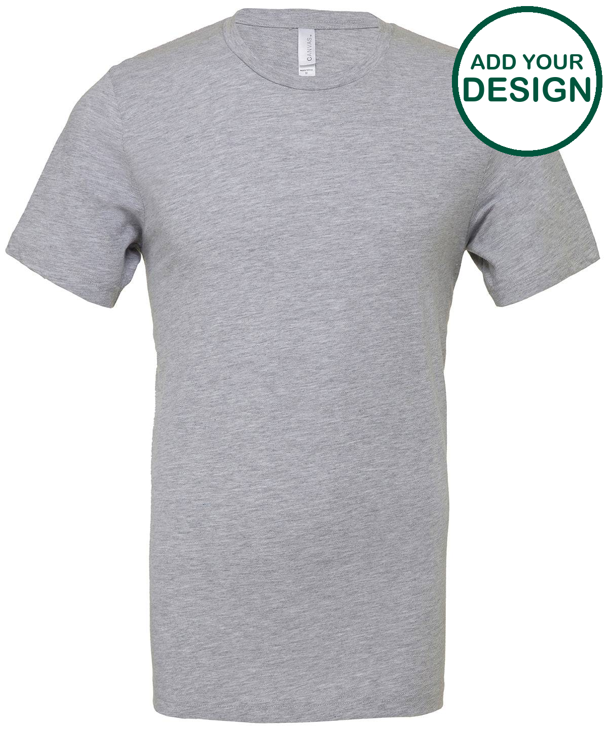 Unisex heather CVC short sleeve t-shirt