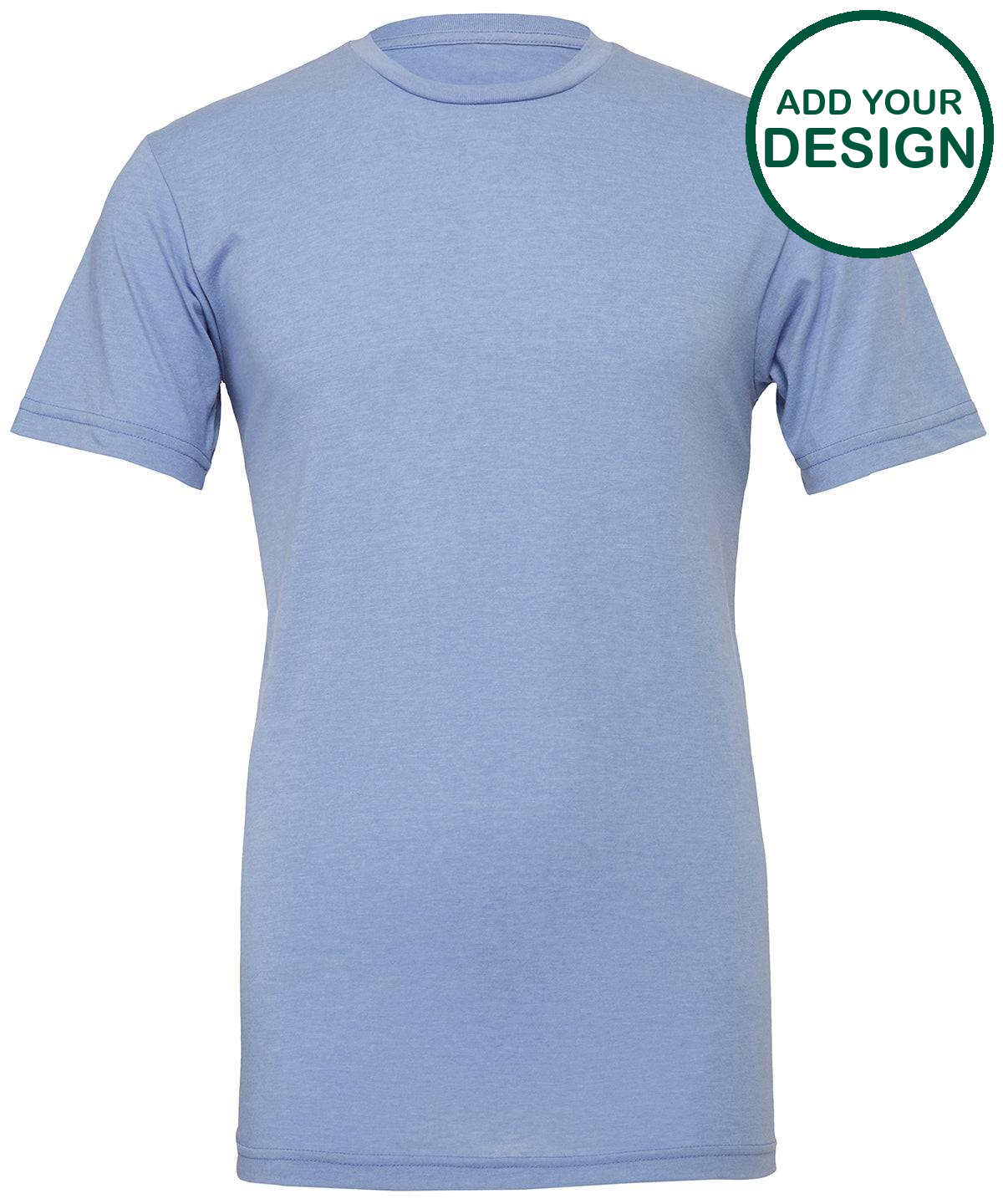 Unisex heather CVC short sleeve t-shirt