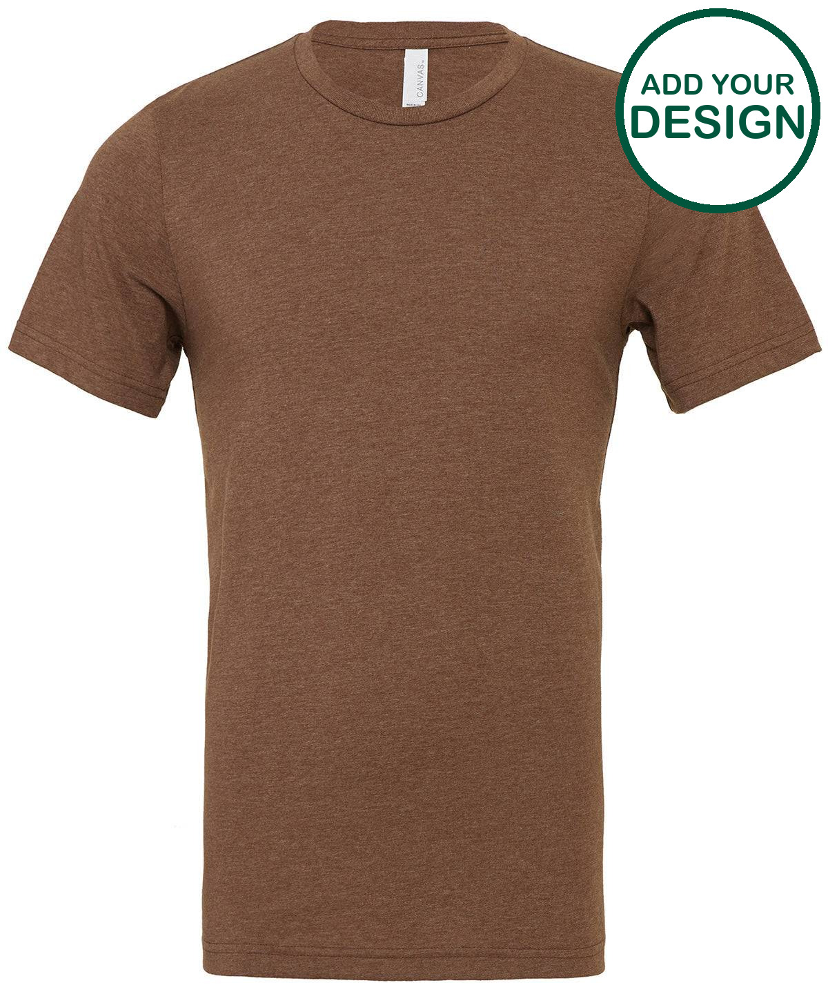 Unisex heather CVC short sleeve t-shirt