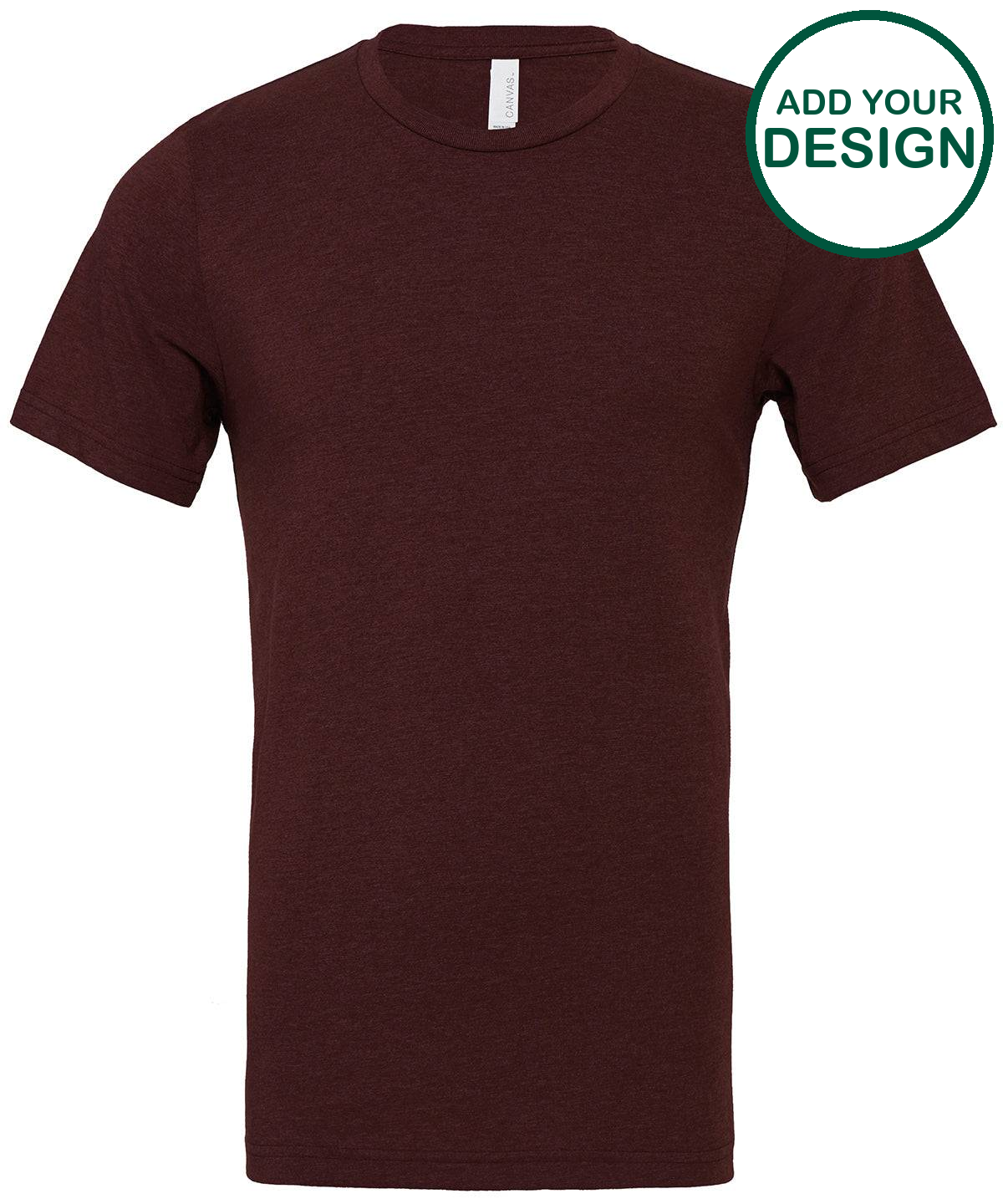 Unisex heather CVC short sleeve t-shirt