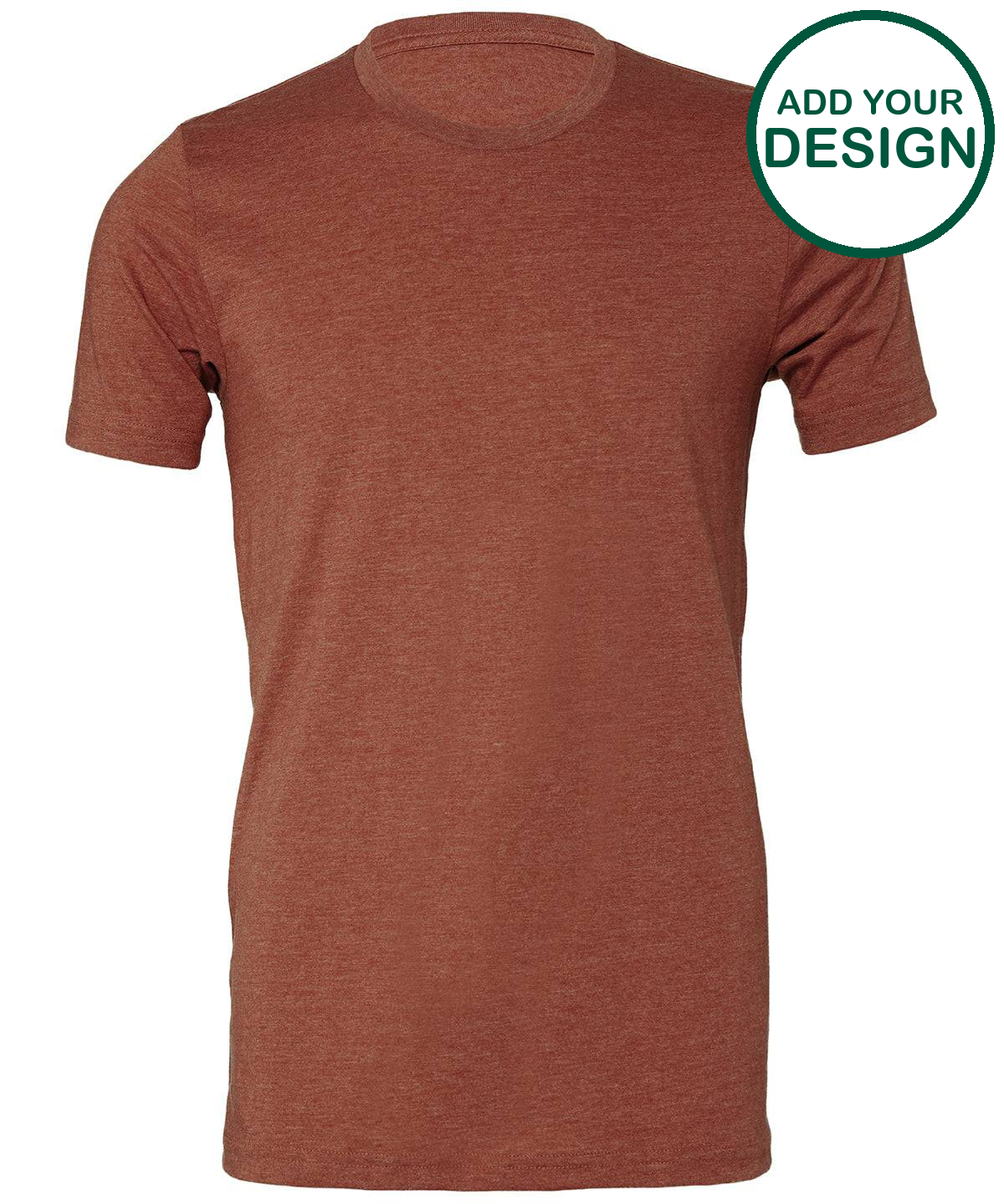 Unisex heather CVC short sleeve t-shirt