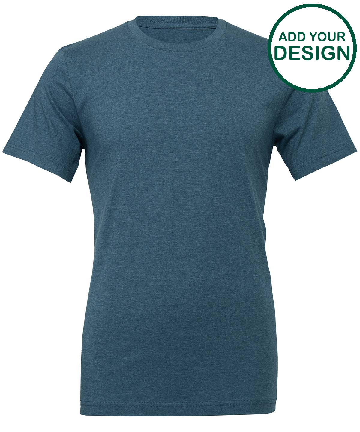Unisex heather CVC short sleeve t-shirt
