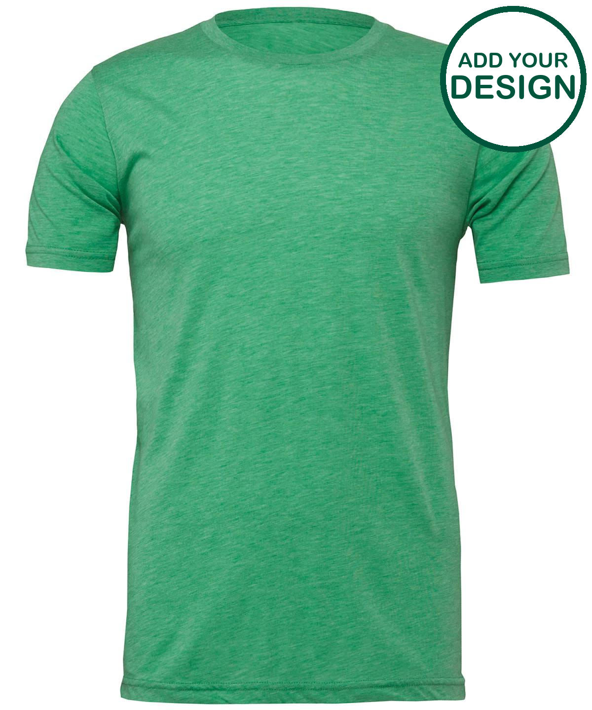 Unisex heather CVC short sleeve t-shirt