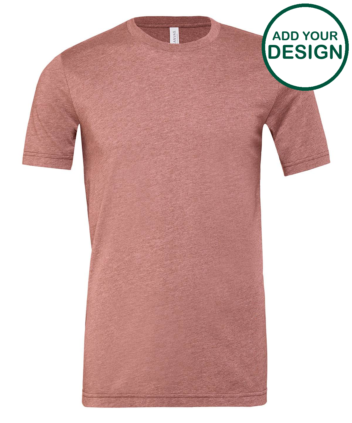 Unisex heather CVC short sleeve t-shirt