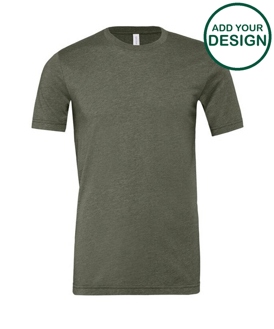 Unisex heather CVC short sleeve t-shirt