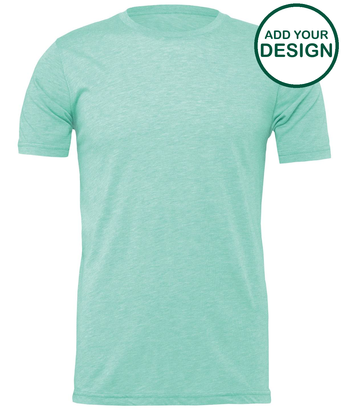 Unisex heather CVC short sleeve t-shirt
