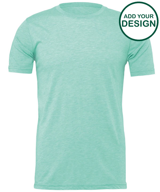 Unisex heather CVC short sleeve t-shirt
