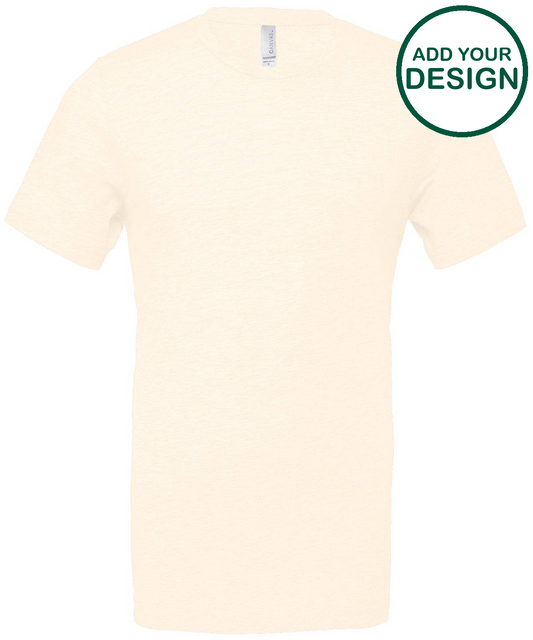 Unisex heather CVC short sleeve t-shirt