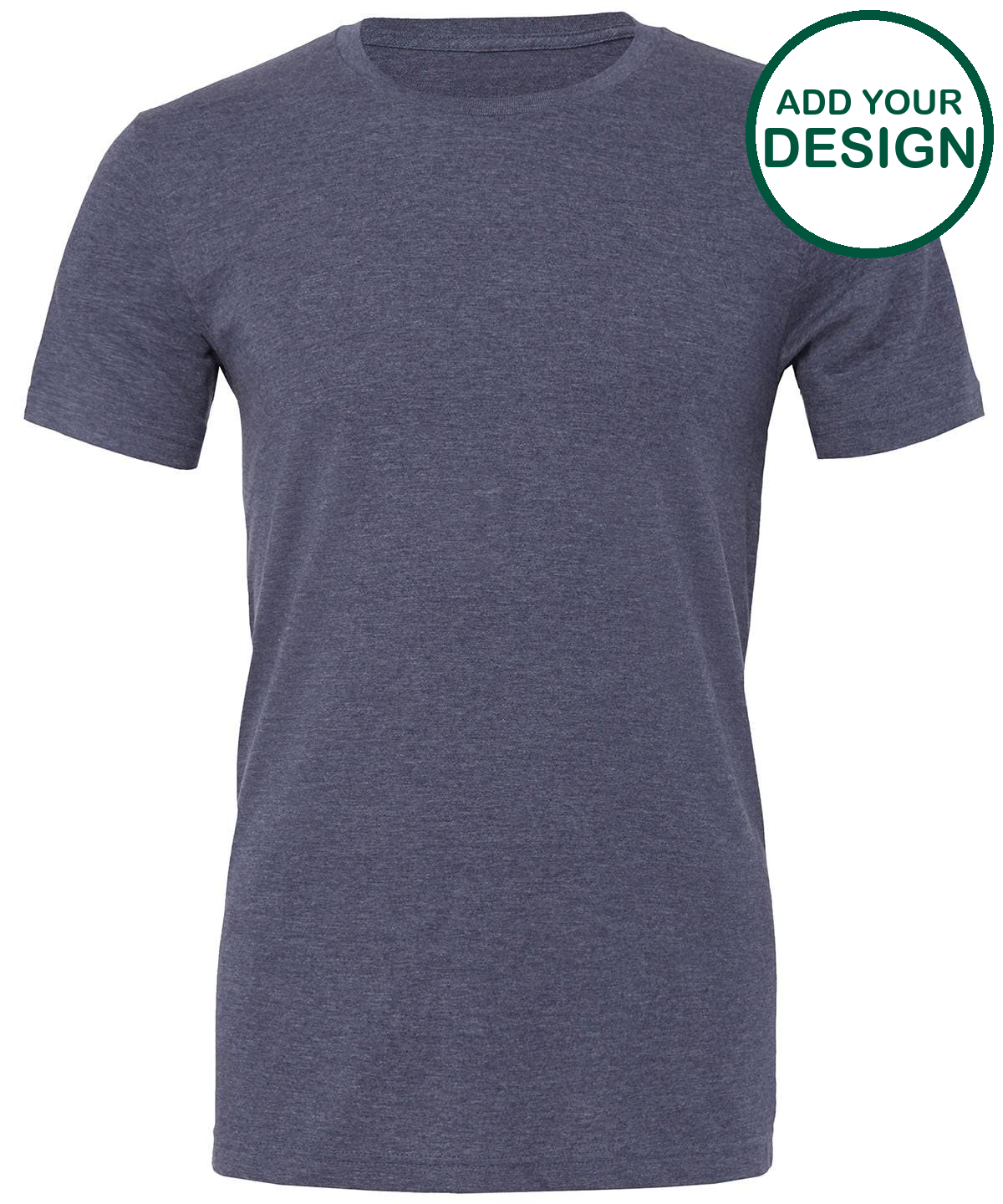 Unisex heather CVC short sleeve t-shirt