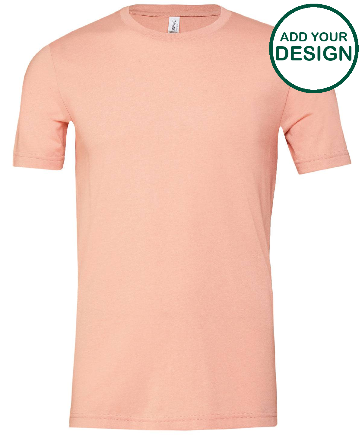 Unisex heather CVC short sleeve t-shirt