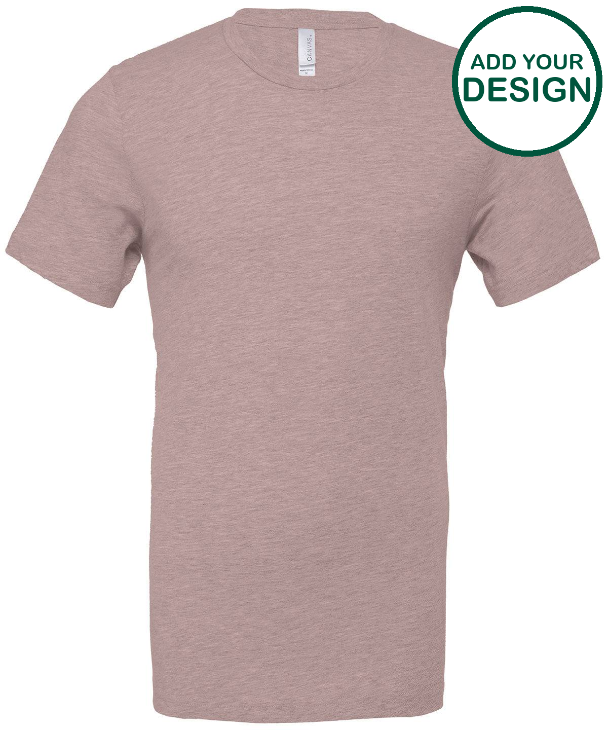 Unisex heather CVC short sleeve t-shirt