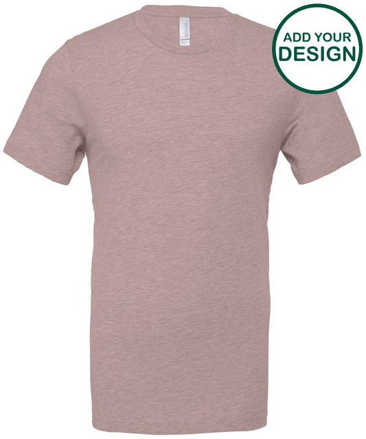 Unisex heather CVC short sleeve t-shirt