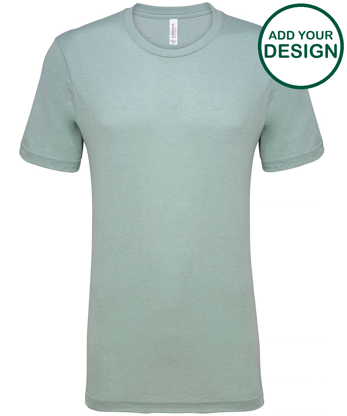 Unisex heather CVC short sleeve t-shirt