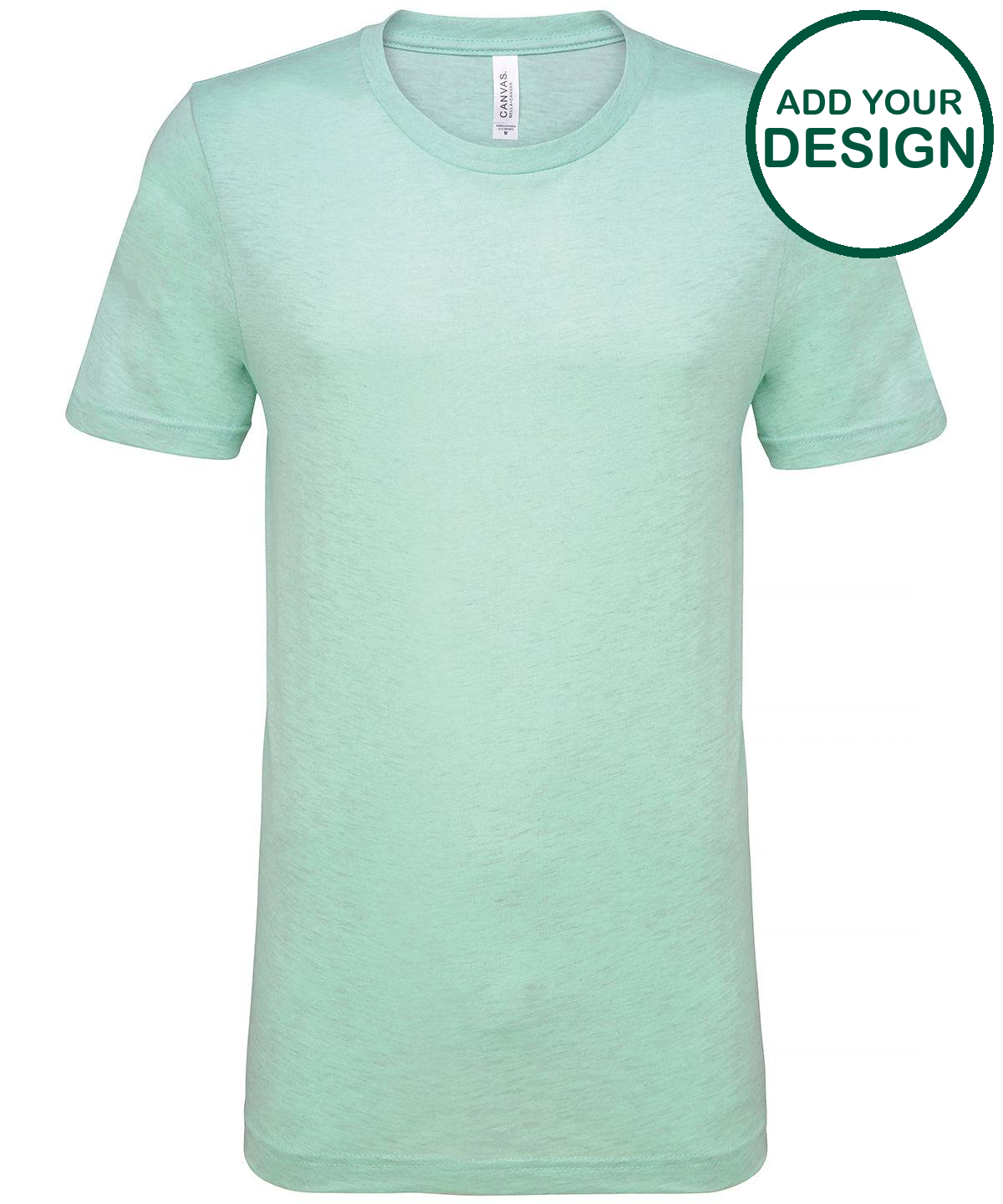 Unisex heather CVC short sleeve t-shirt