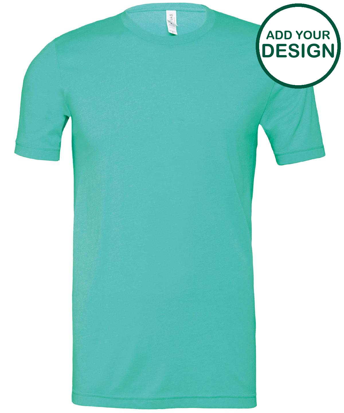 Unisex heather CVC short sleeve t-shirt
