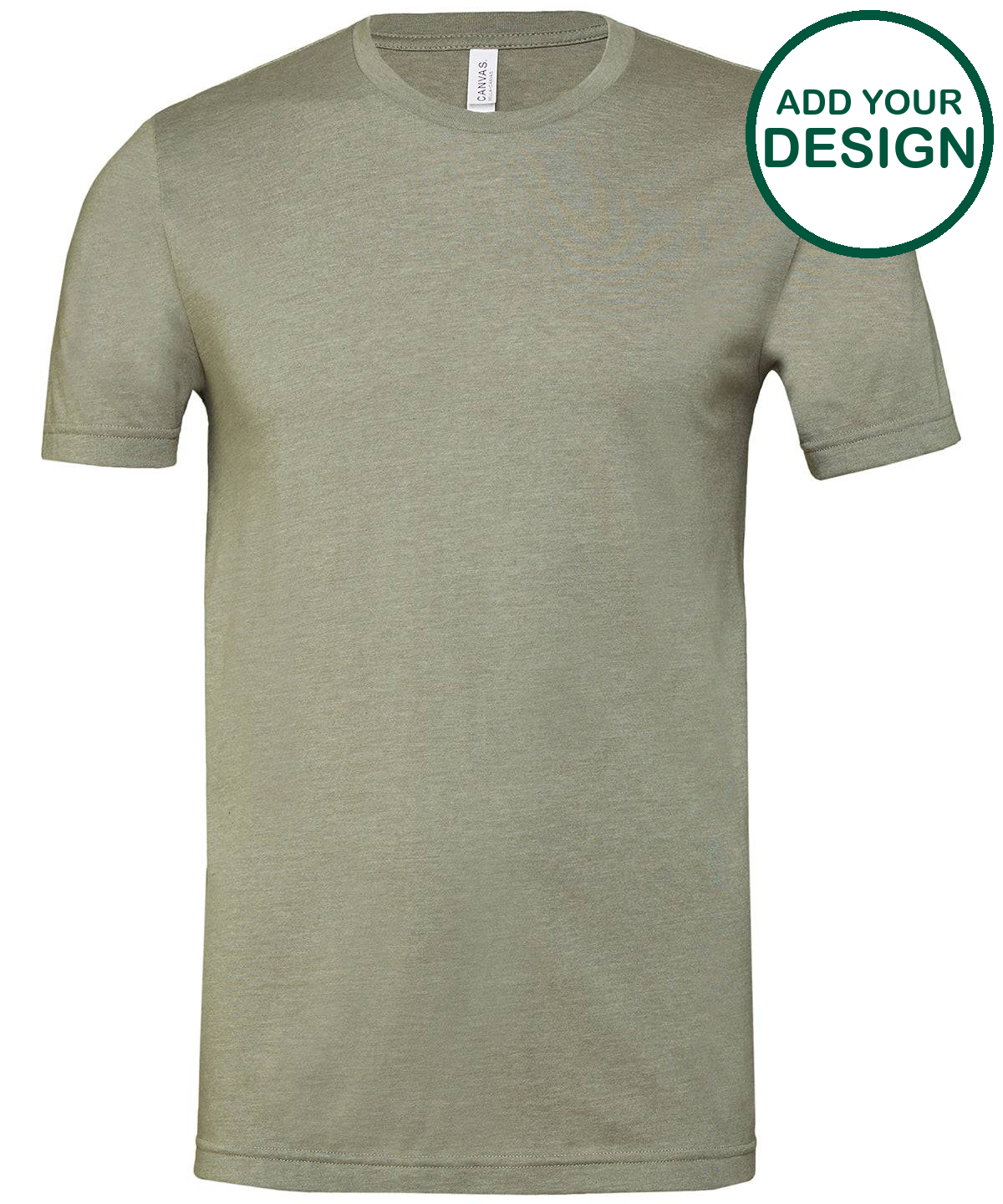 Unisex heather CVC short sleeve t-shirt