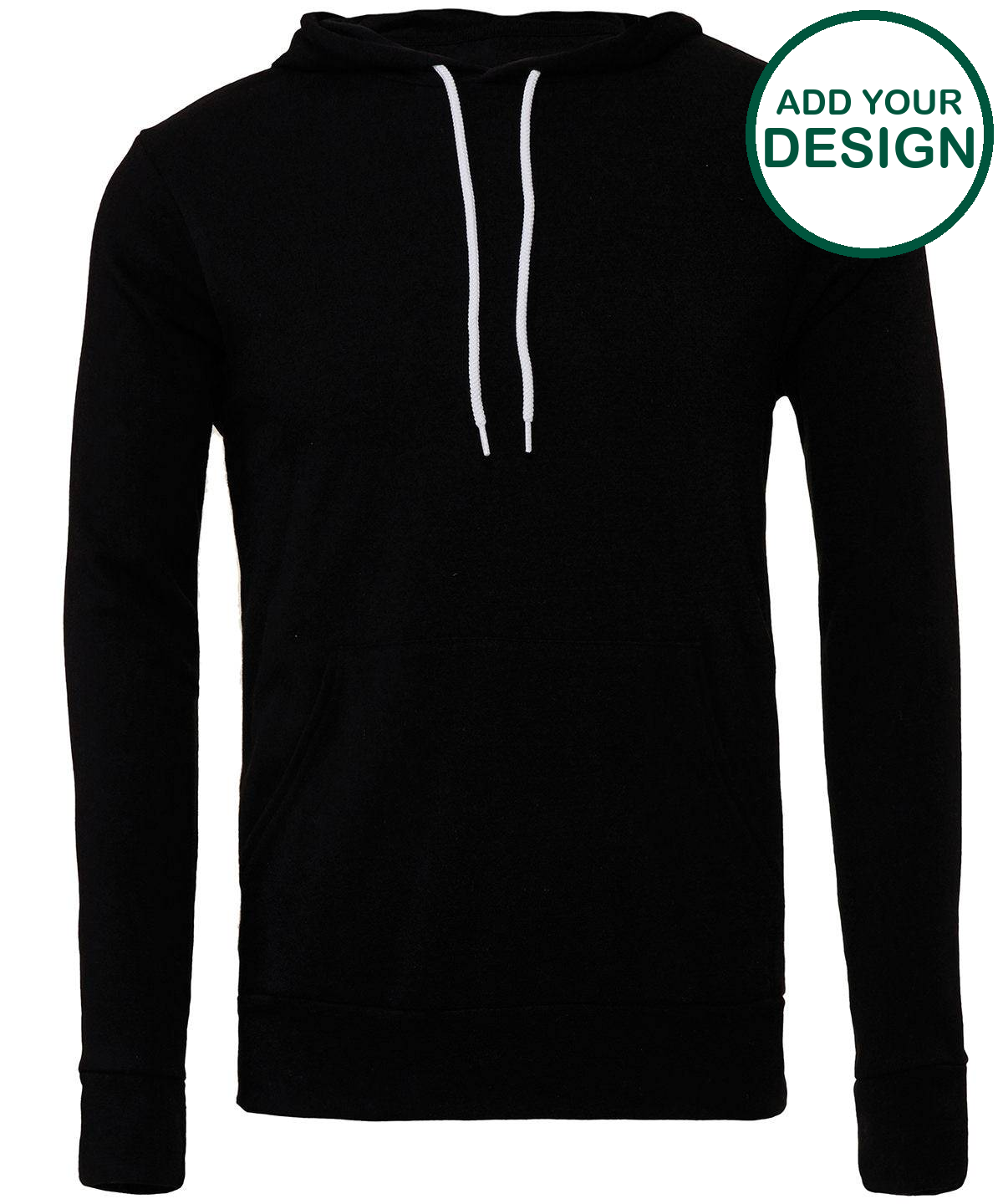 Unisex polycotton fleece pullover hoodie