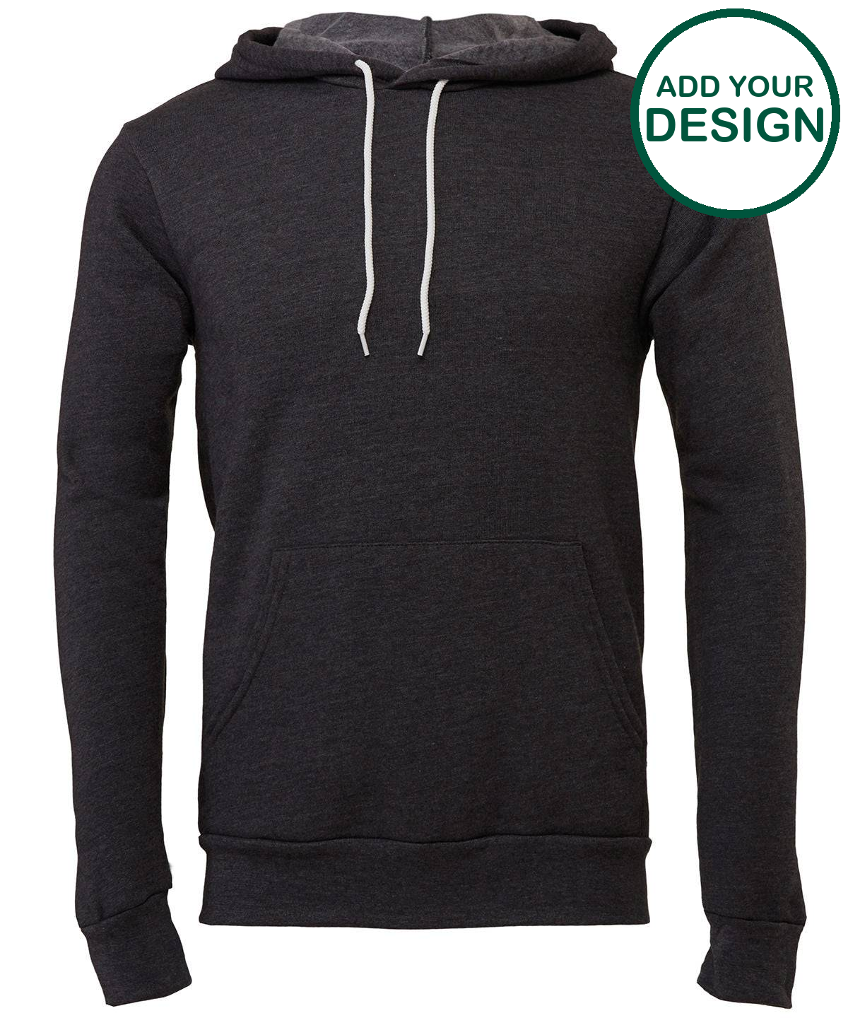 Unisex polycotton fleece pullover hoodie