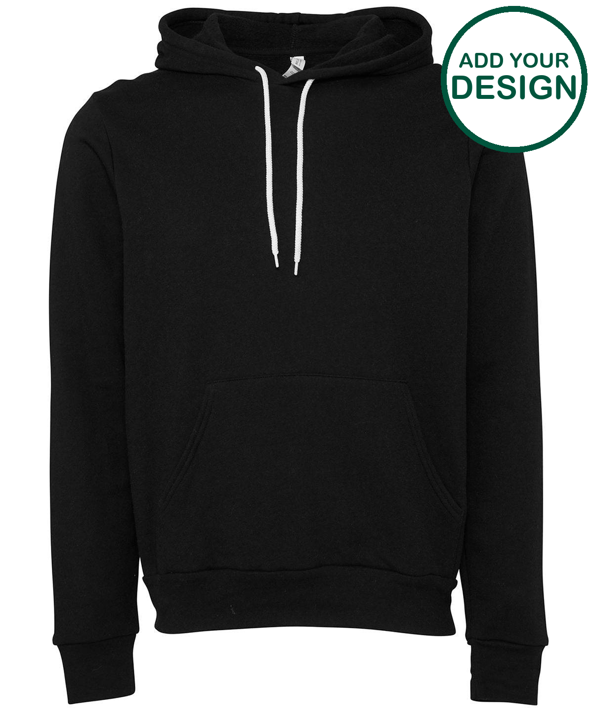 Unisex polycotton fleece pullover hoodie