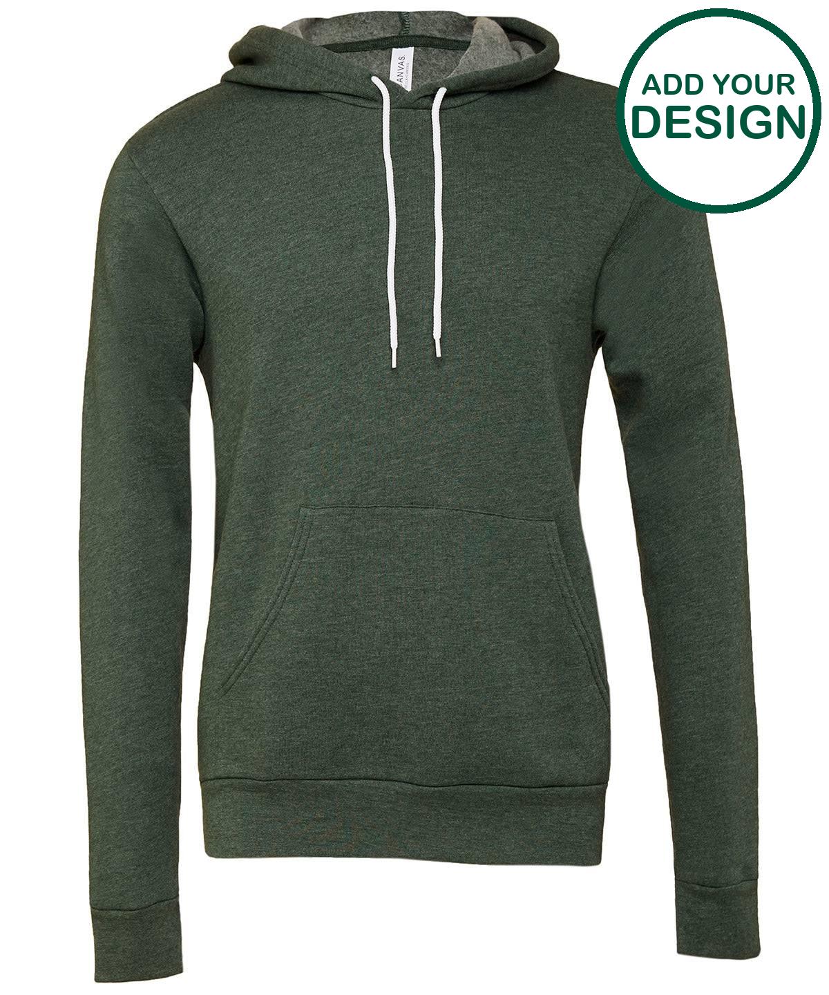 Unisex polycotton fleece pullover hoodie