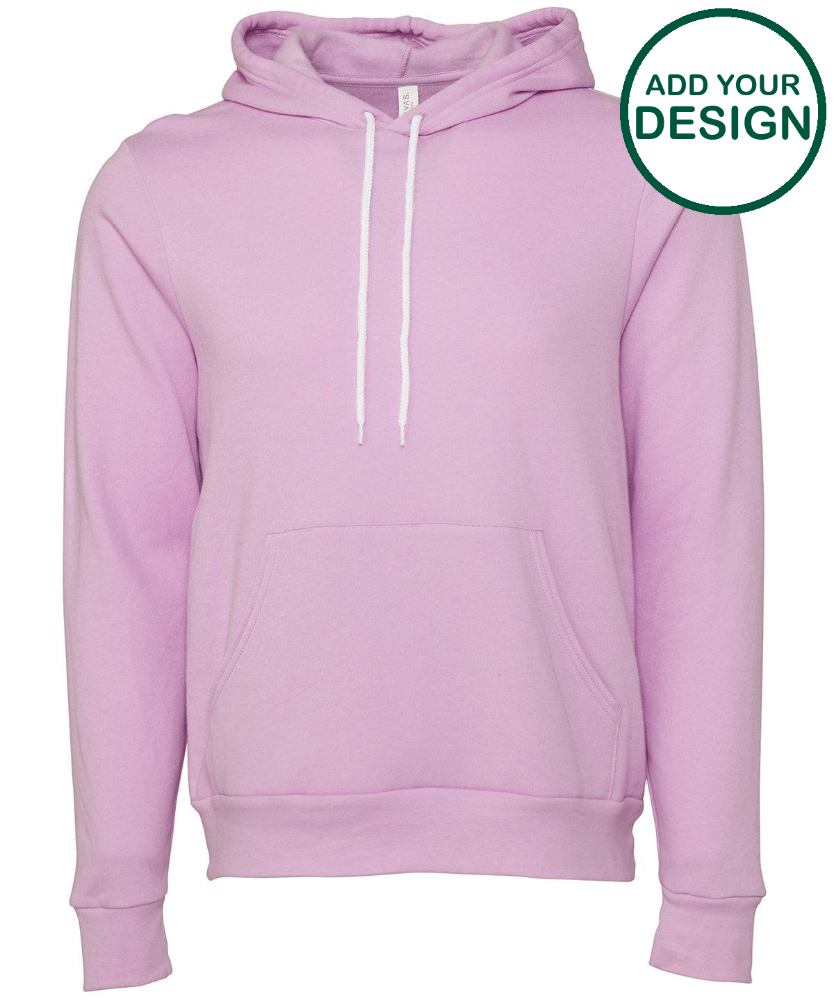 Unisex polycotton fleece pullover hoodie