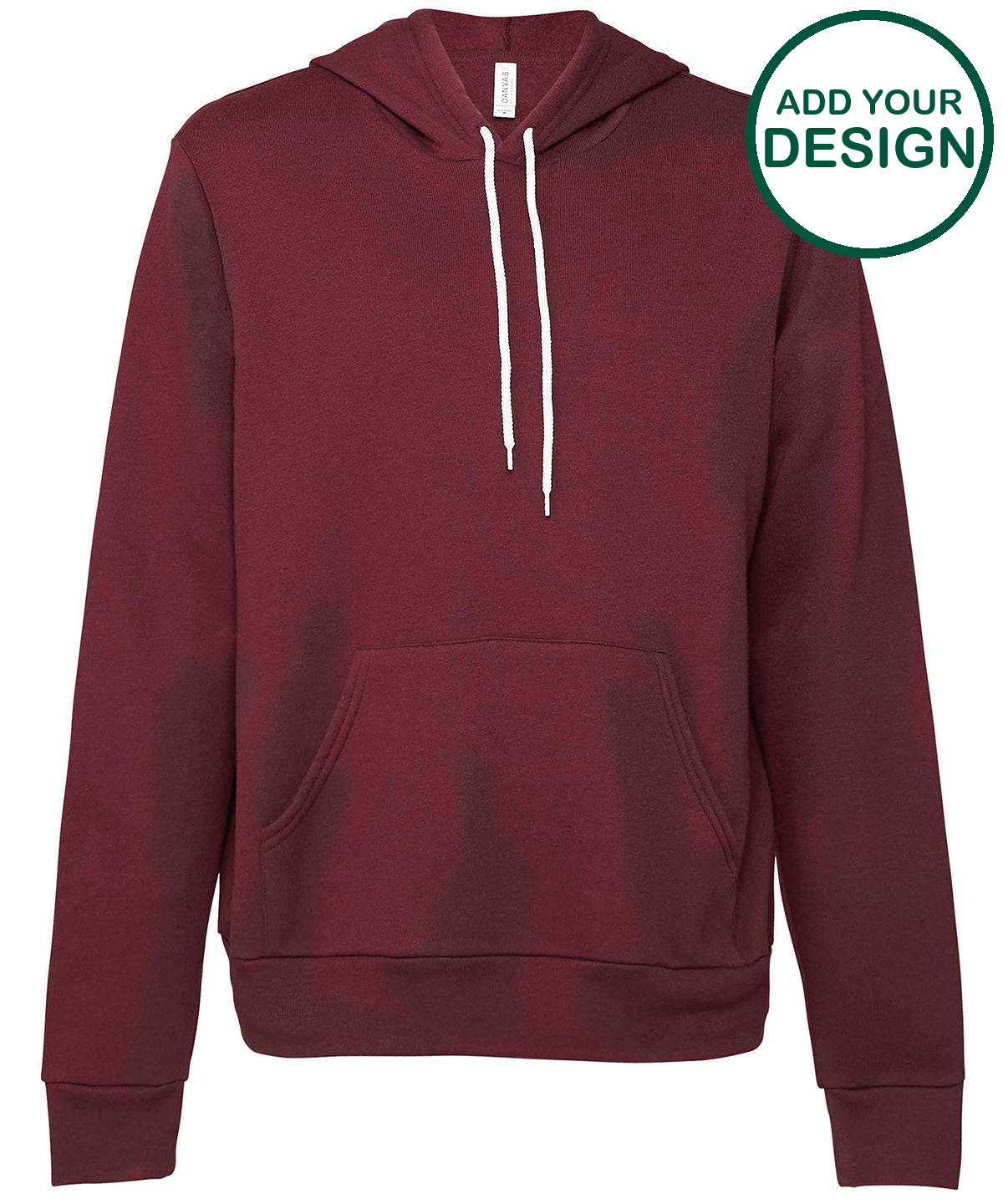 Unisex polycotton fleece pullover hoodie