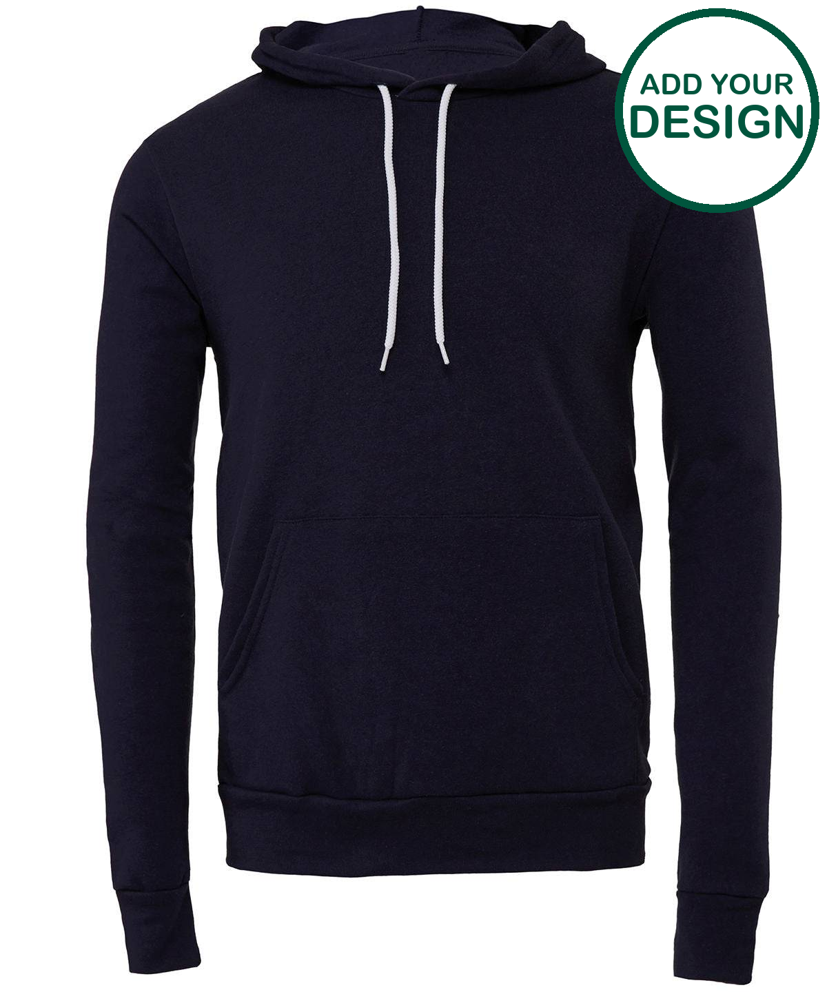 Unisex polycotton fleece pullover hoodie