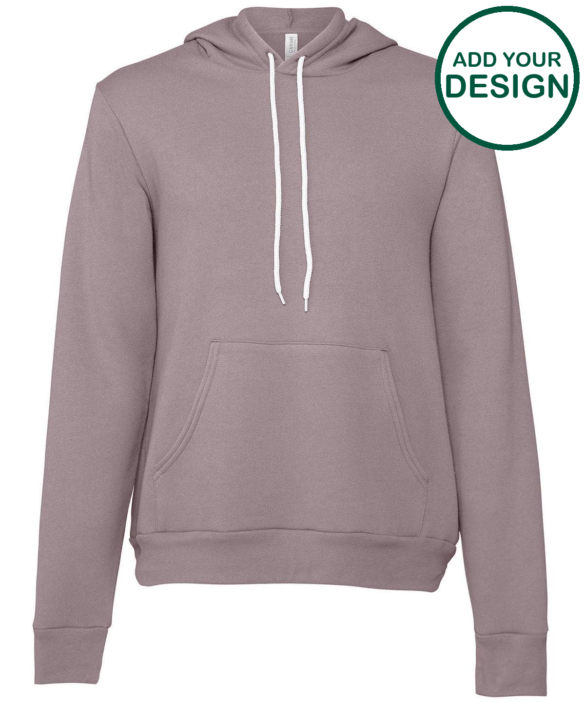Unisex polycotton fleece pullover hoodie