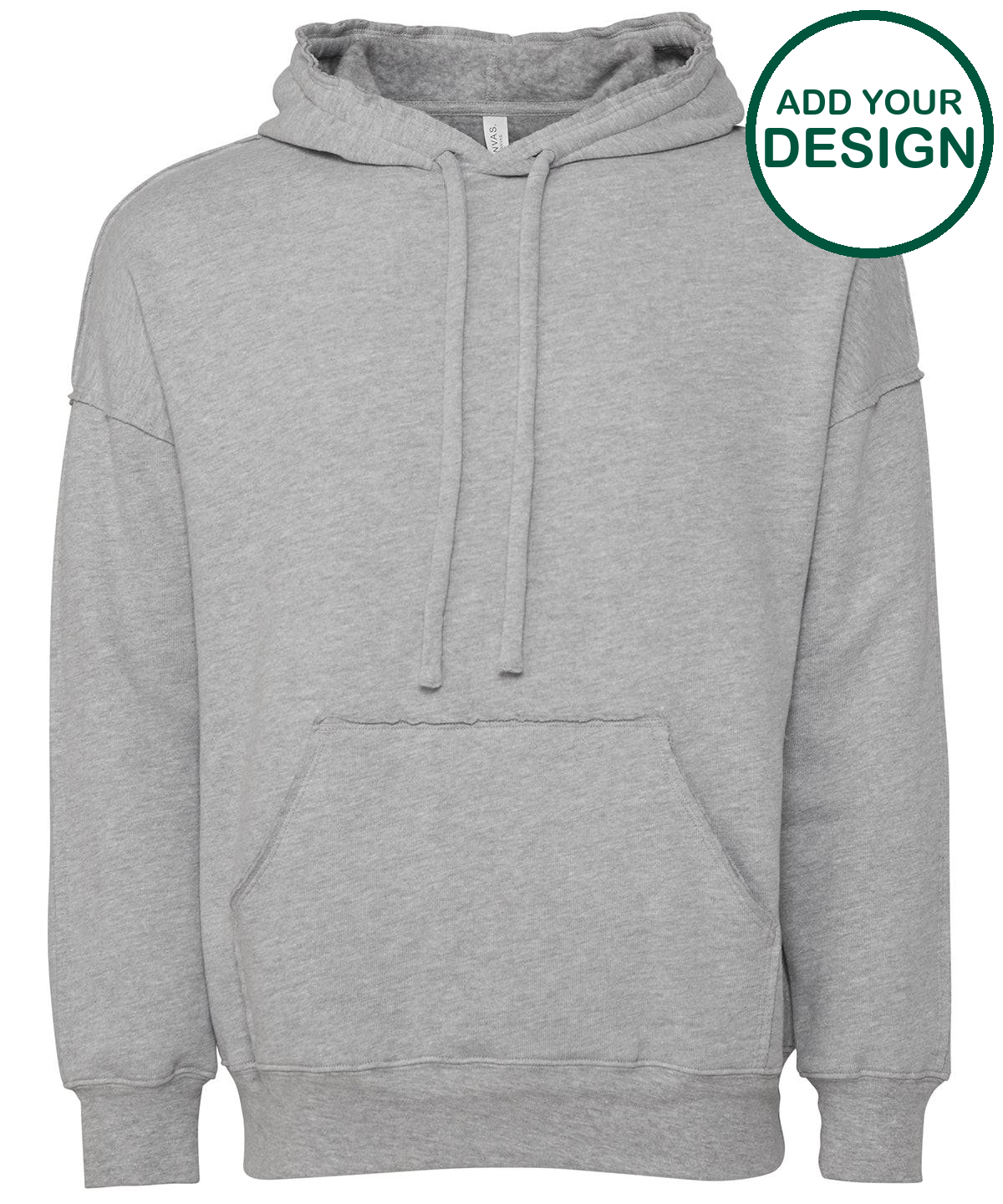 Unisex raw-seam hoodie