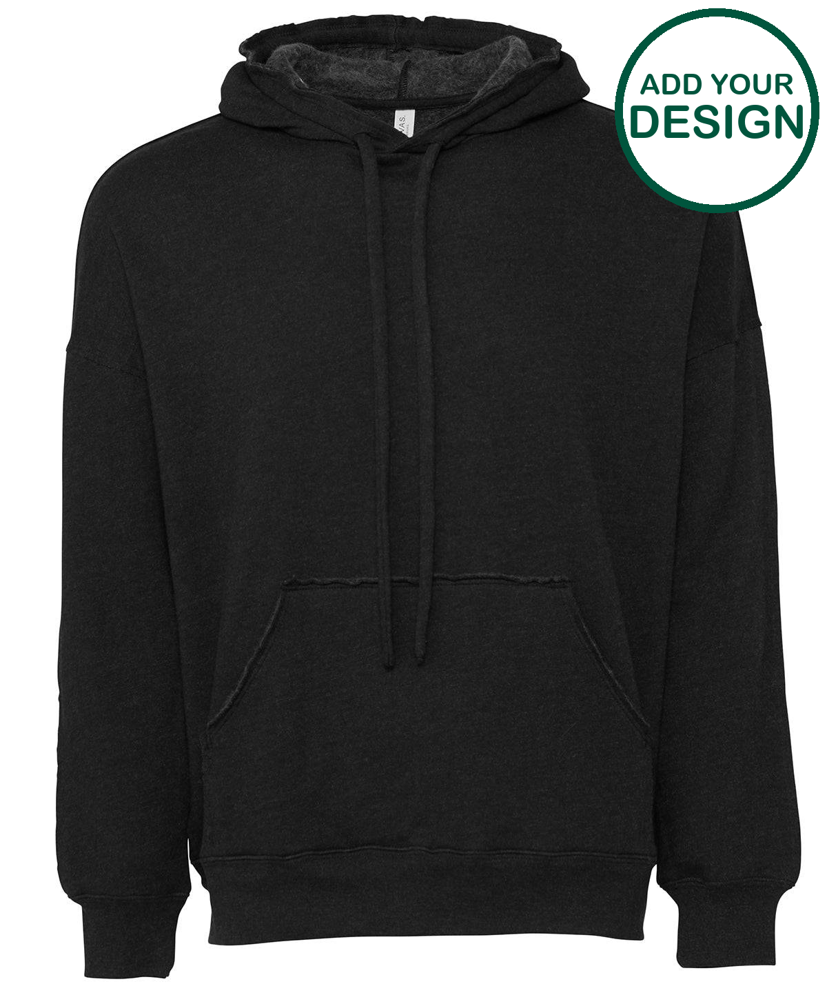 Unisex raw-seam hoodie