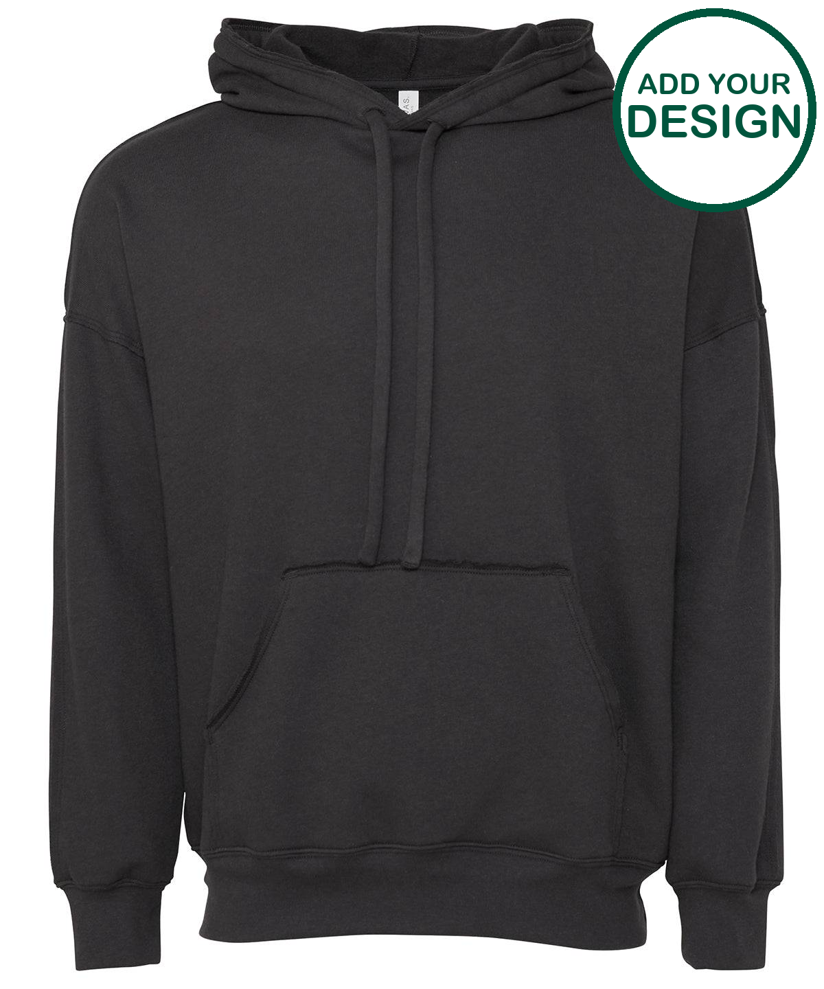 Unisex raw-seam hoodie