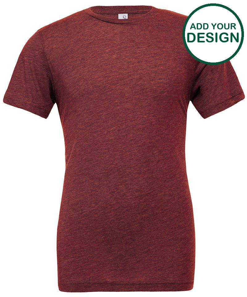 Unisex triblend crew neck t-shirt
