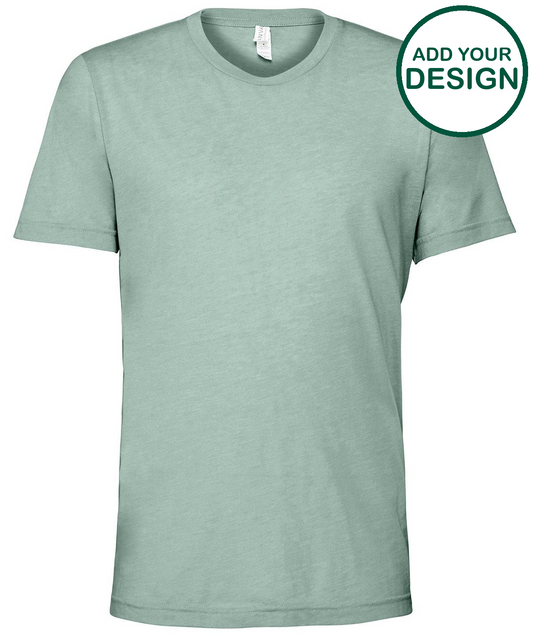 Unisex triblend crew neck t-shirt