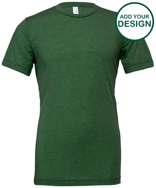 Unisex triblend crew neck t-shirt