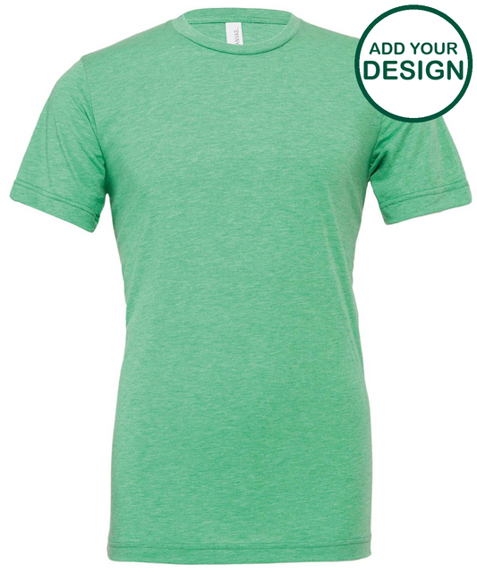 Unisex triblend crew neck t-shirt