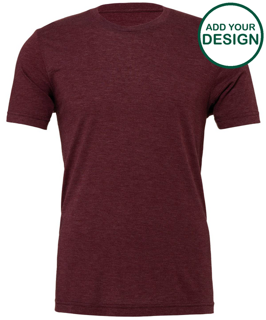 Unisex triblend crew neck t-shirt