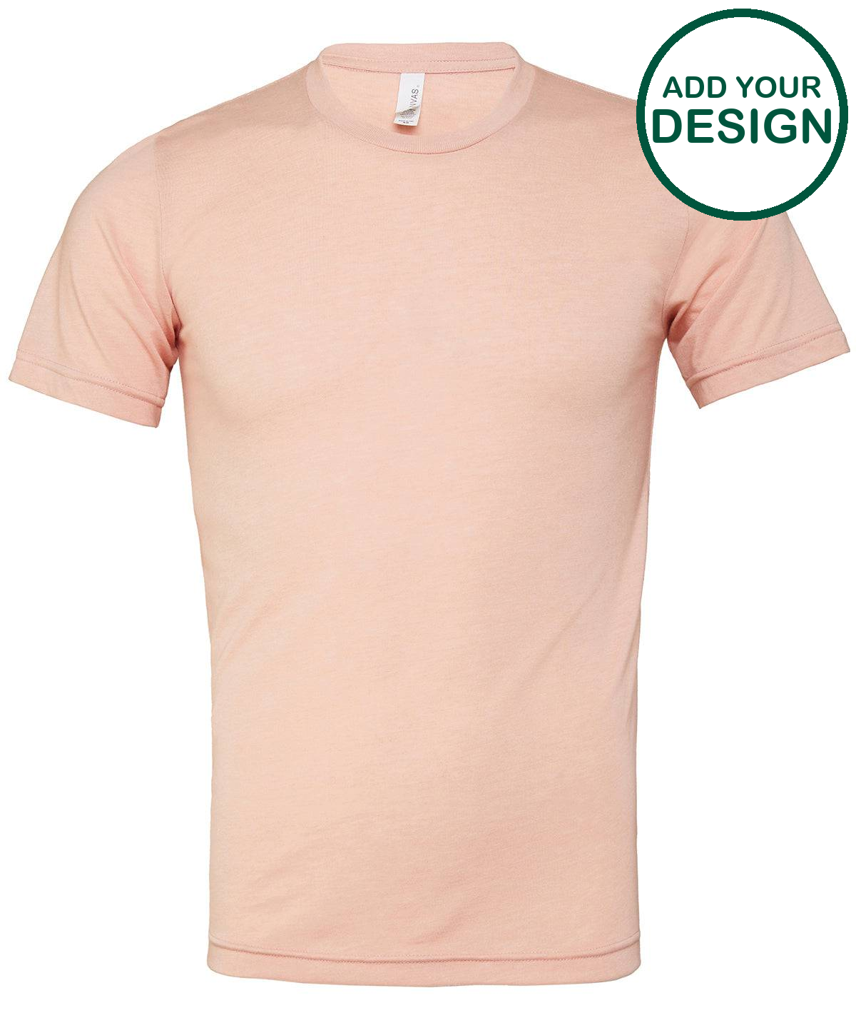 Unisex triblend crew neck t-shirt