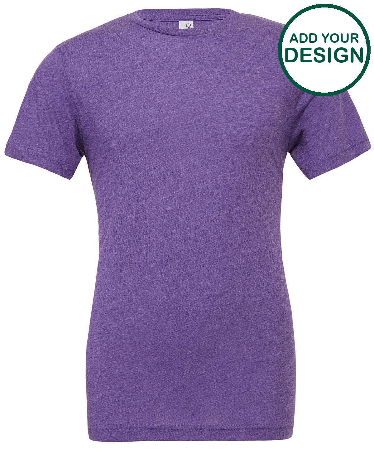 Unisex triblend crew neck t-shirt