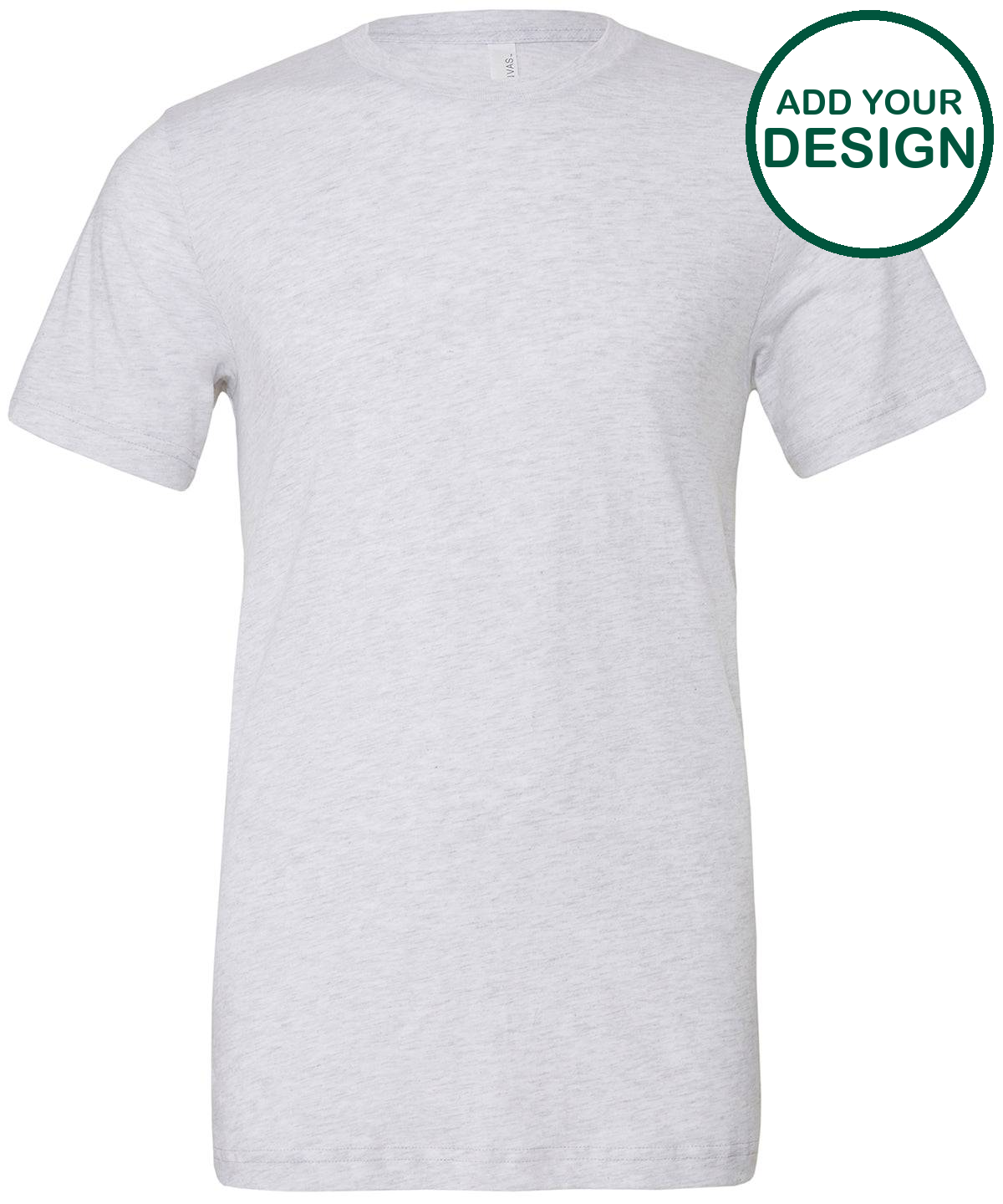 Unisex triblend crew neck t-shirt