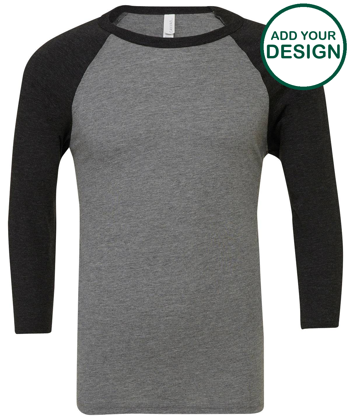 Unisex triblend ¾ sleeve baseball t-shirt