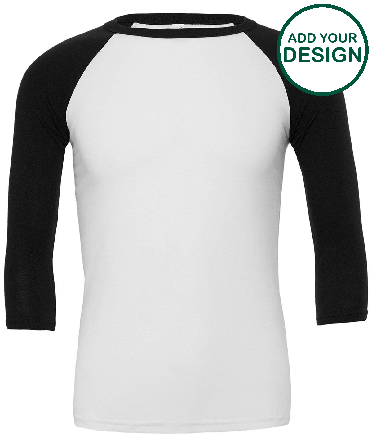Unisex triblend ¾ sleeve baseball t-shirt