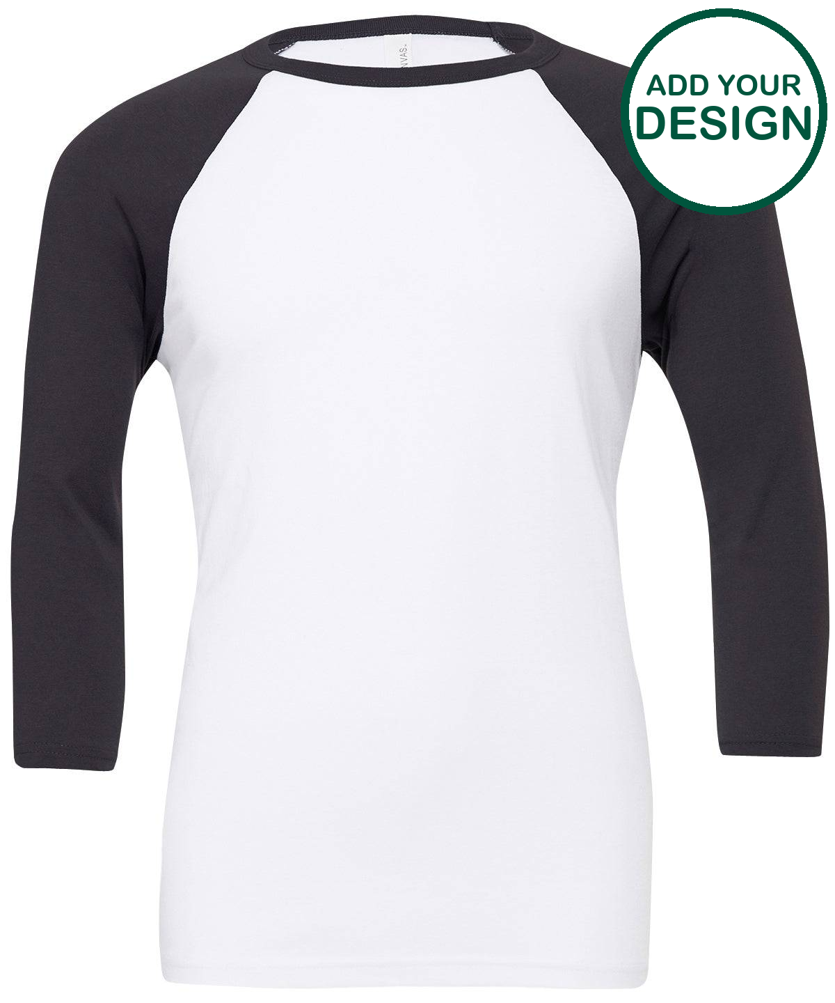 Unisex triblend ¾ sleeve baseball t-shirt